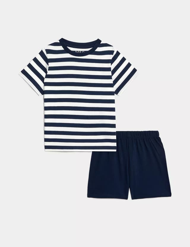 Pijama corto a rayas