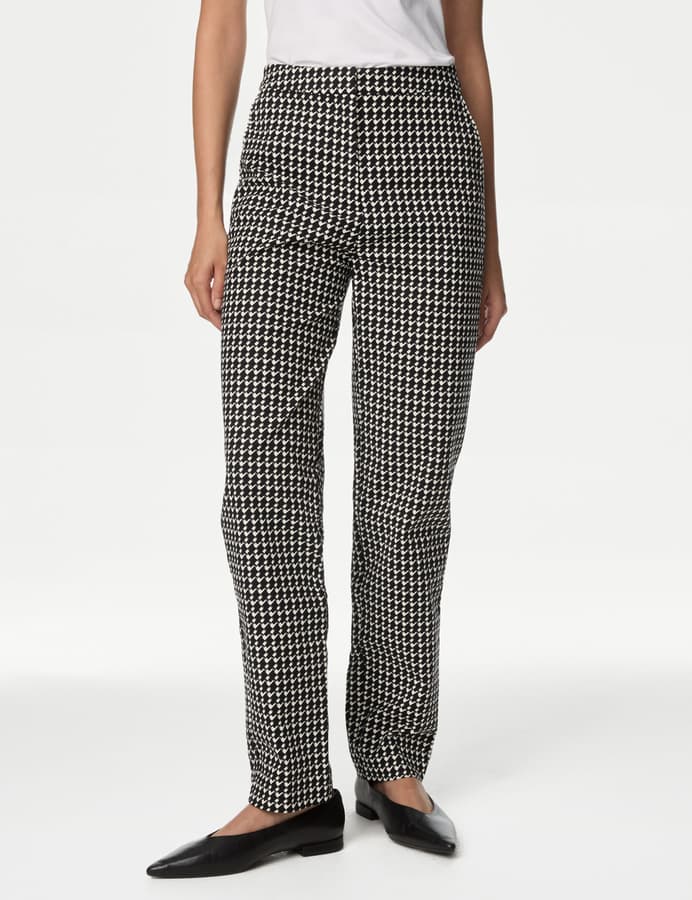 Pantalón de algodón tobillero diseño