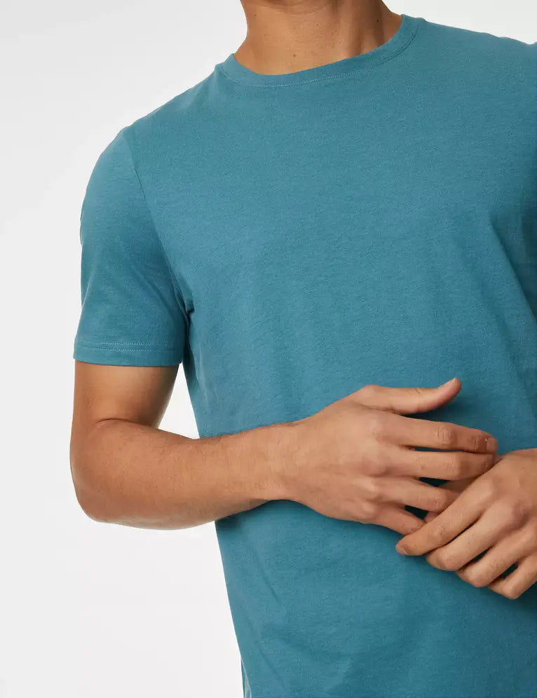 Camiseta lisa manga corta