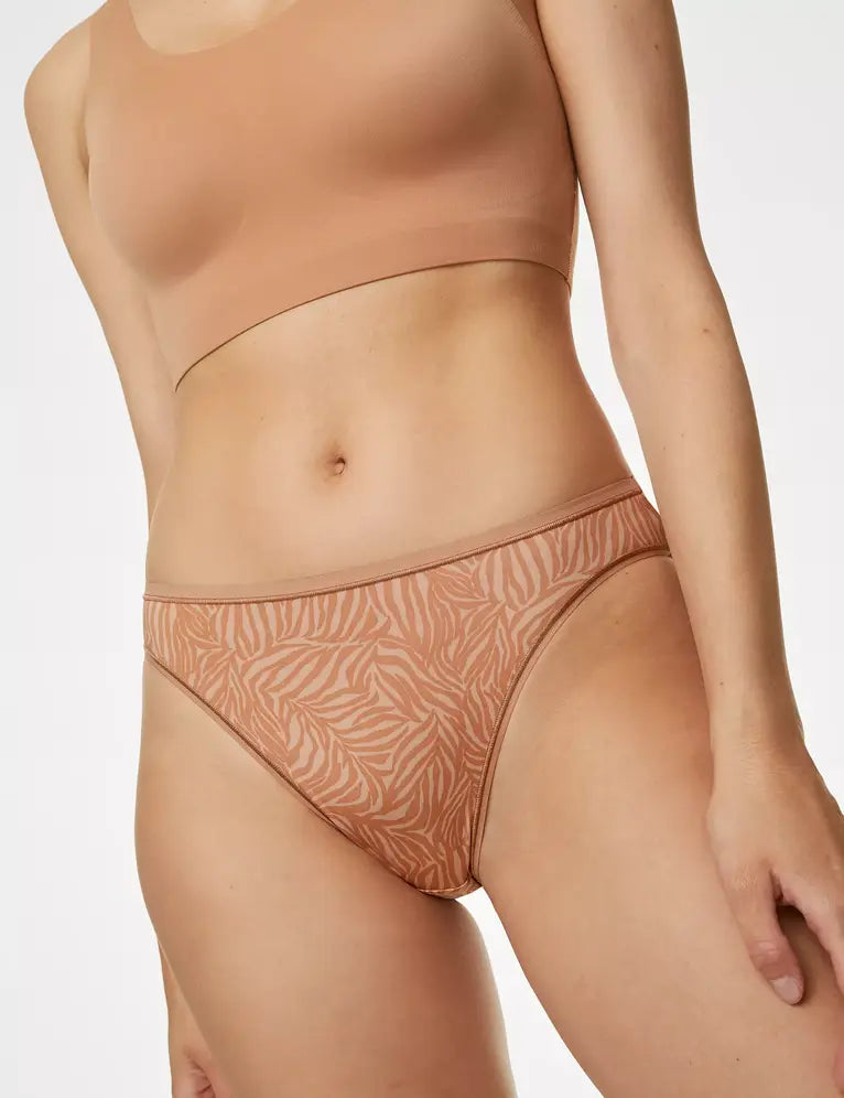 Pack 5 bragas altas borde invisible