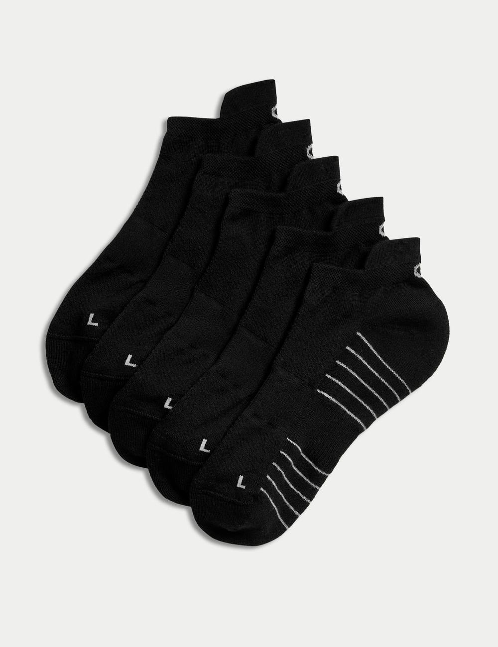Pack de 5 pares de calcetines Trainers Liners acolchados