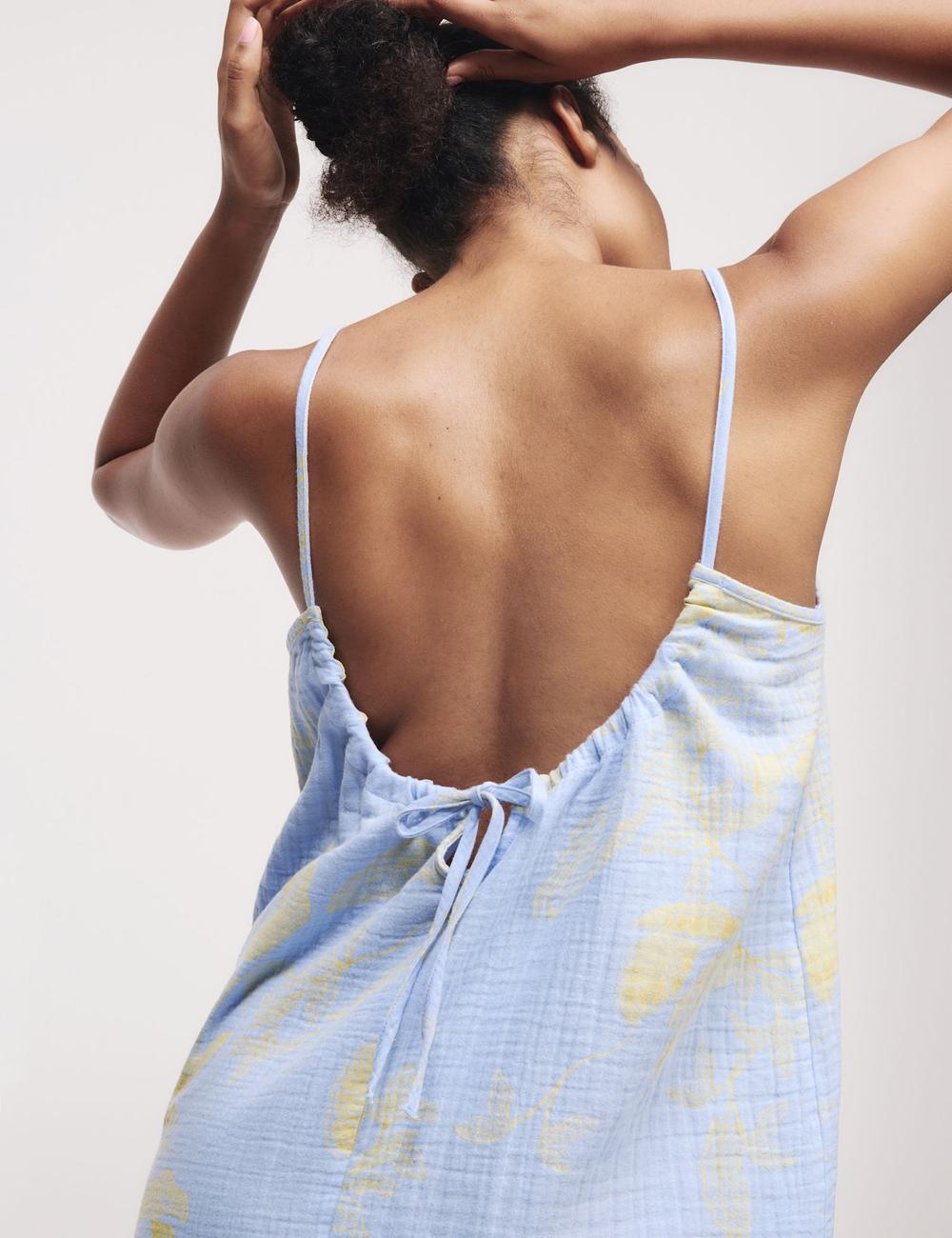 Camisola de tiros floral