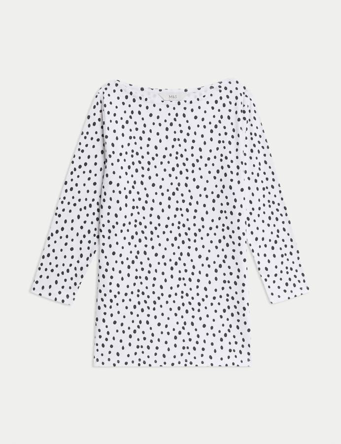 Camiseta de manga semilarga estampada