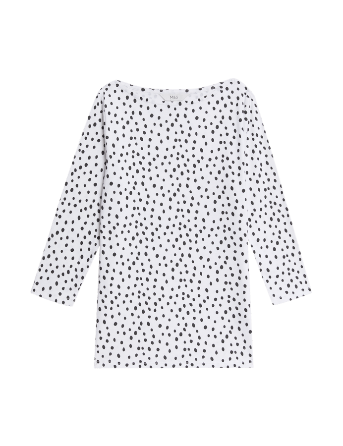 Camiseta de manga semilarga estampada