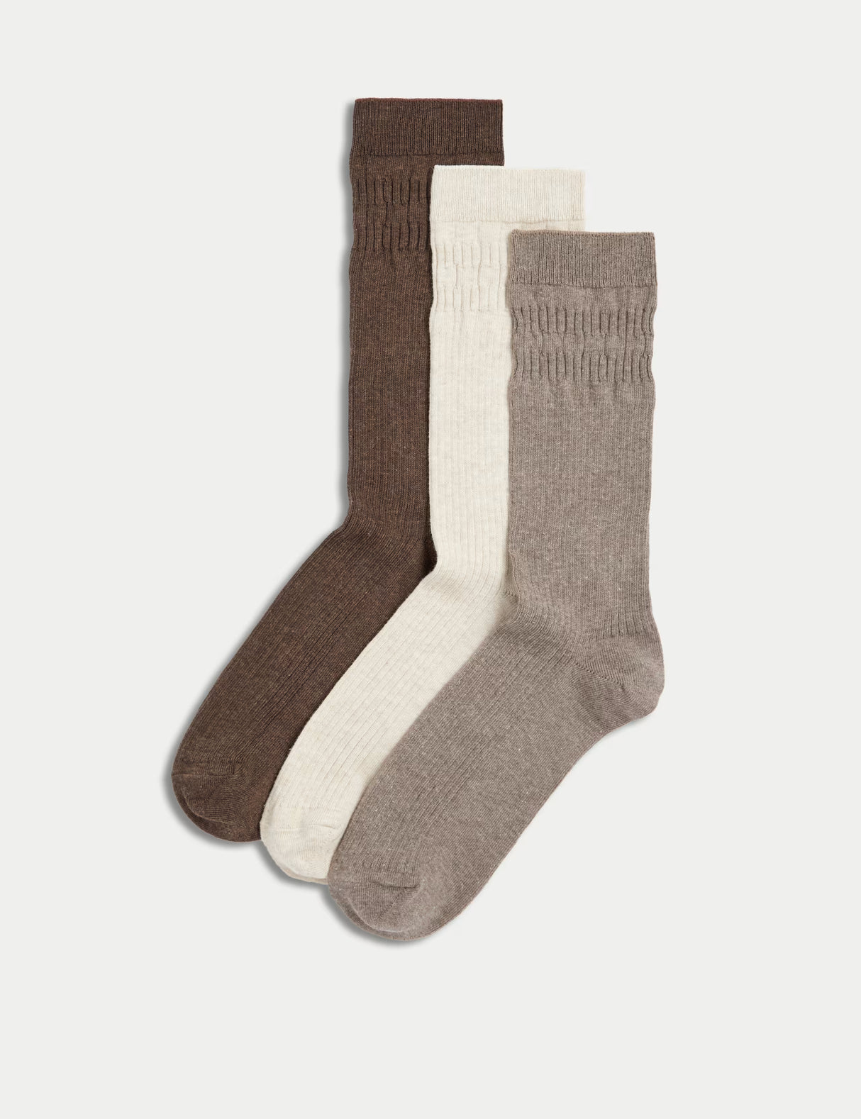 Pack de 3 pares de calcetines sin patente