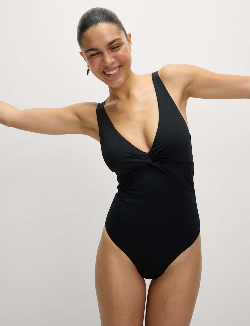 Bañador cruzado plunge efecto moldeador