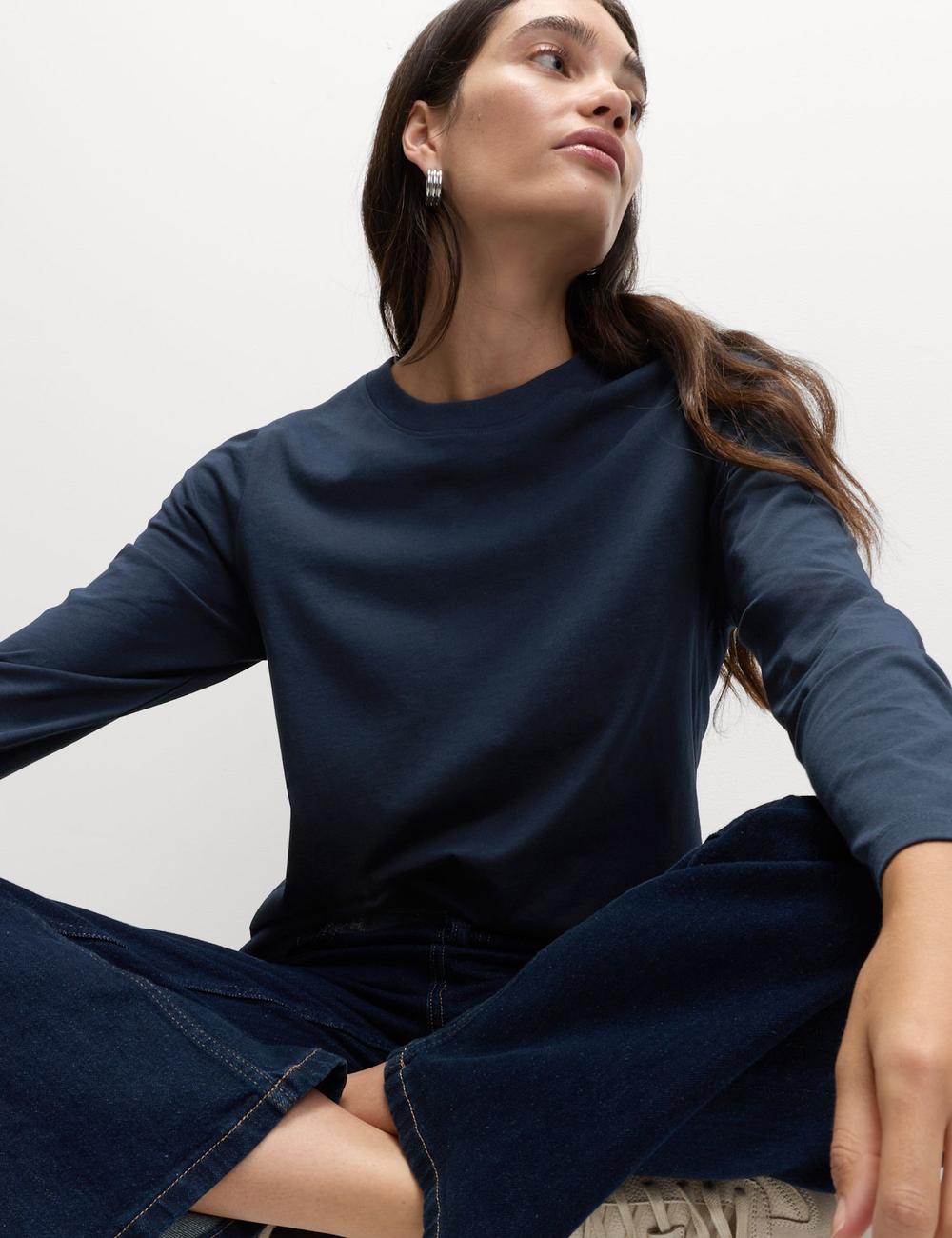 Camiseta básica de manga larga everyday