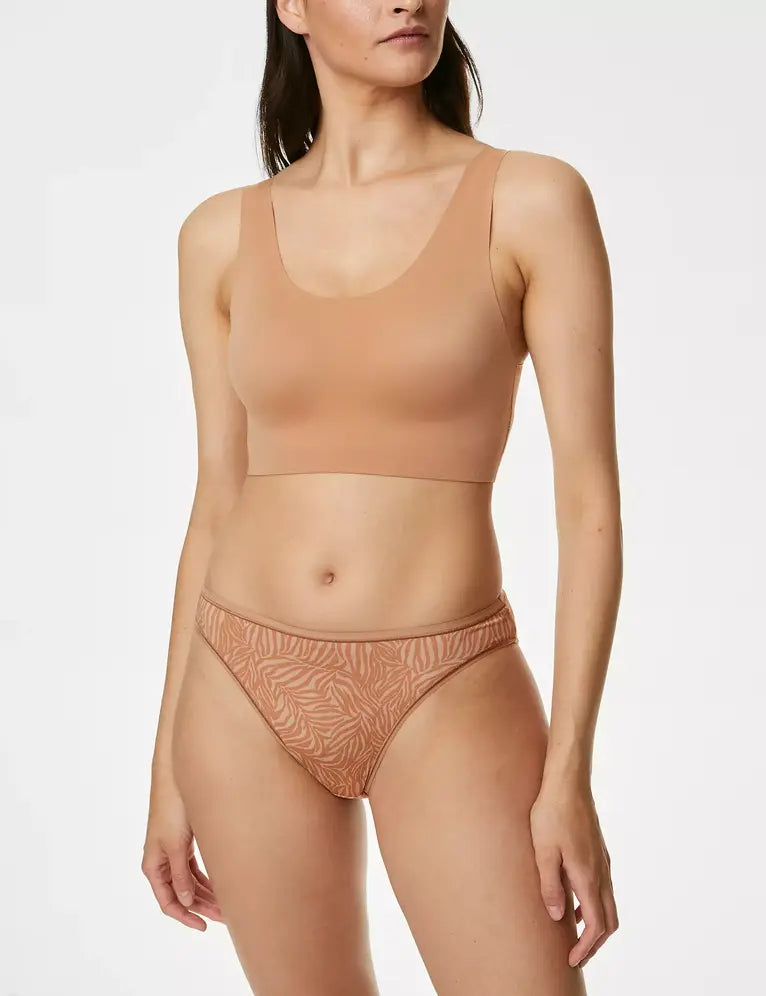 Pack 5 bragas altas borde invisible