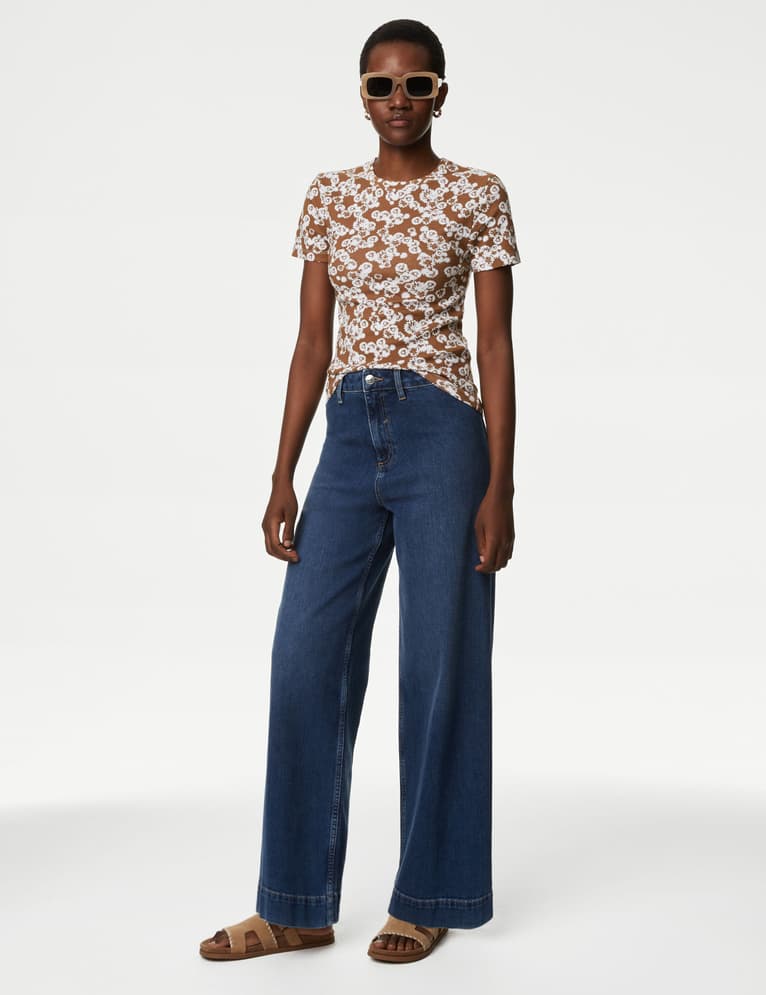 Camiseta estampada de manga corta