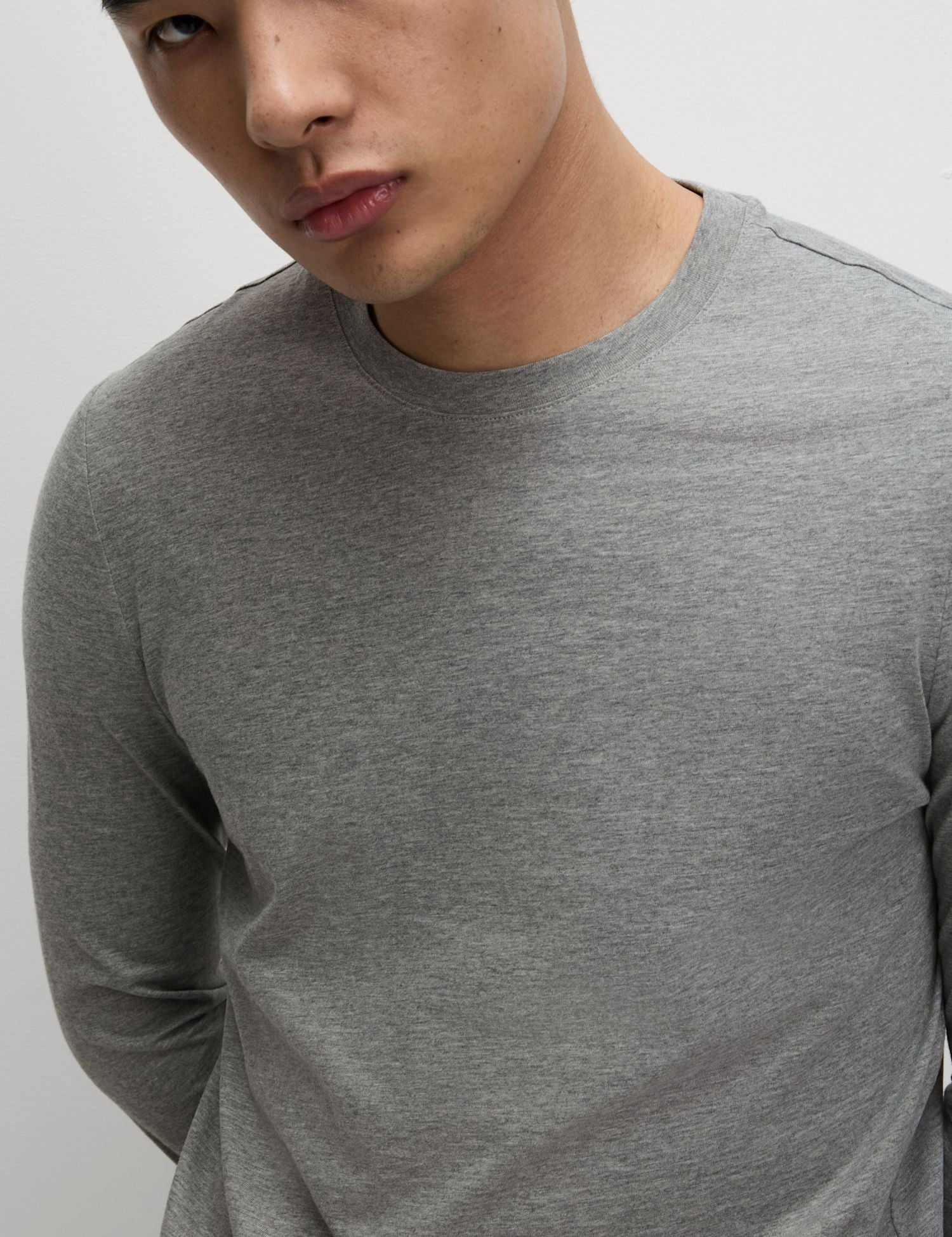 Camiseta lisa manga larga