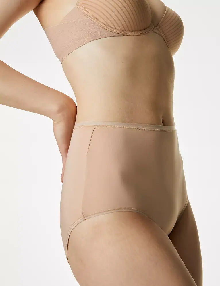 Pack 5 bragas altas borde invisible
