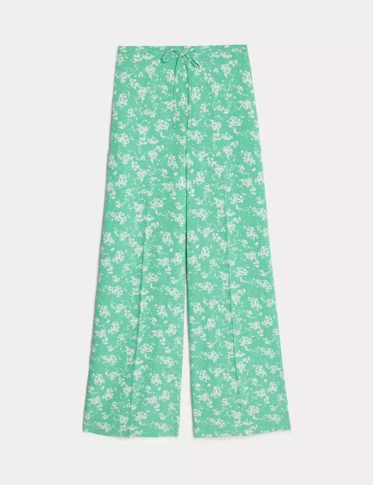 Pantalón Floral pata ancha