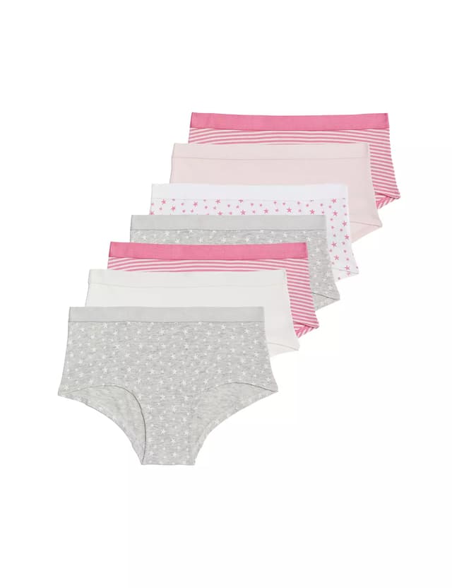 Pack de 10 braguitas diseño estrellas/rayas