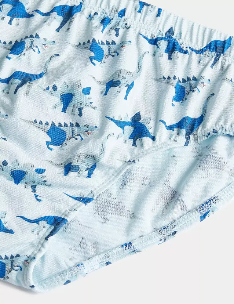 Pack de 7 briefs diseño dino