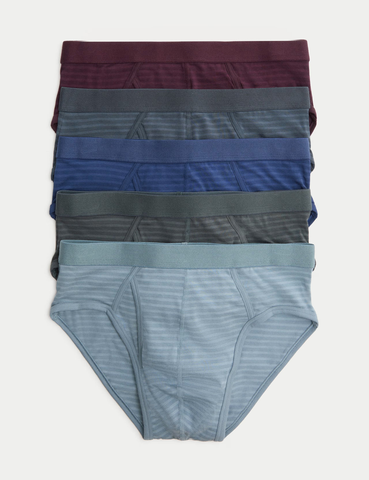 Pack de 5 briefs a rayas