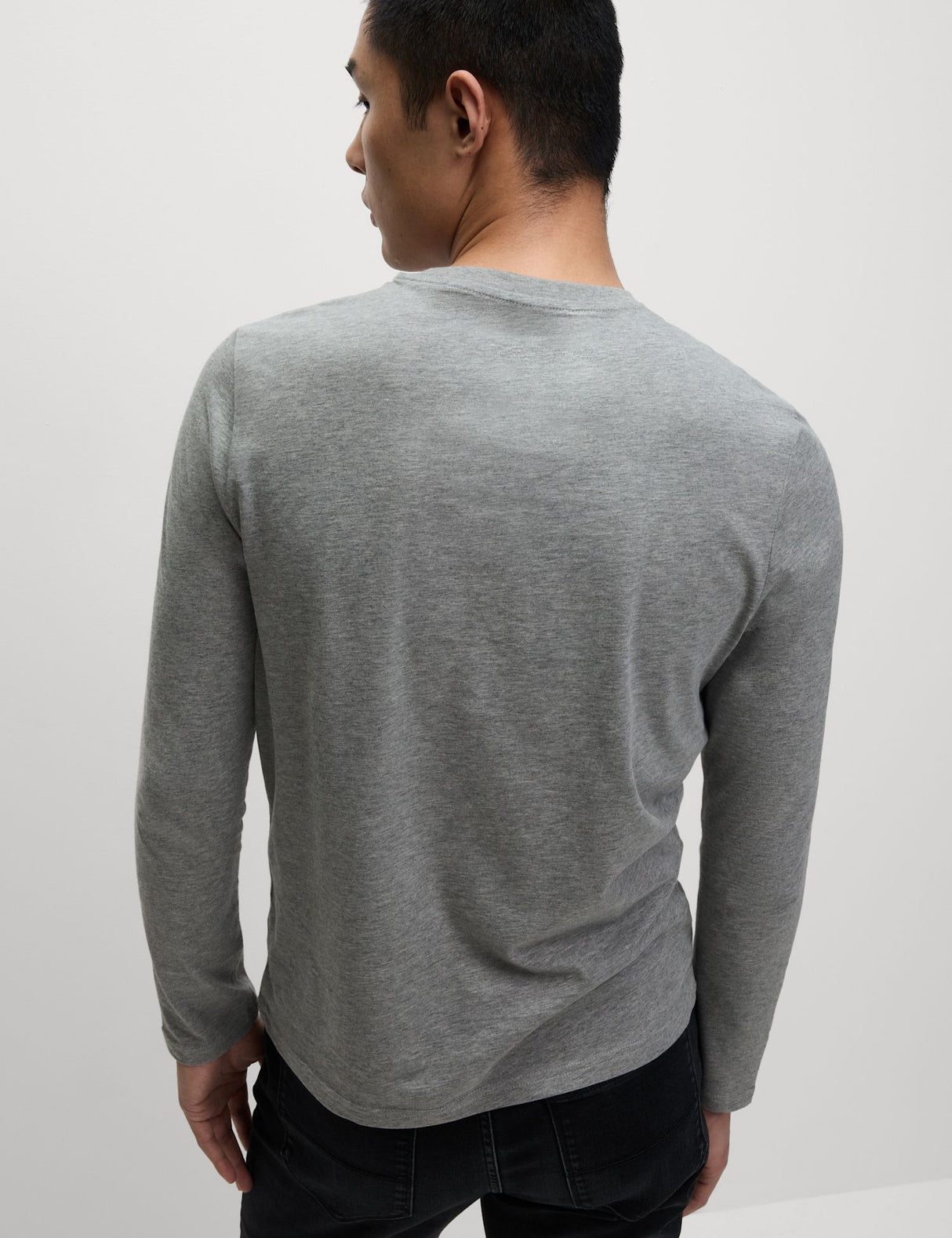 Camiseta lisa manga larga