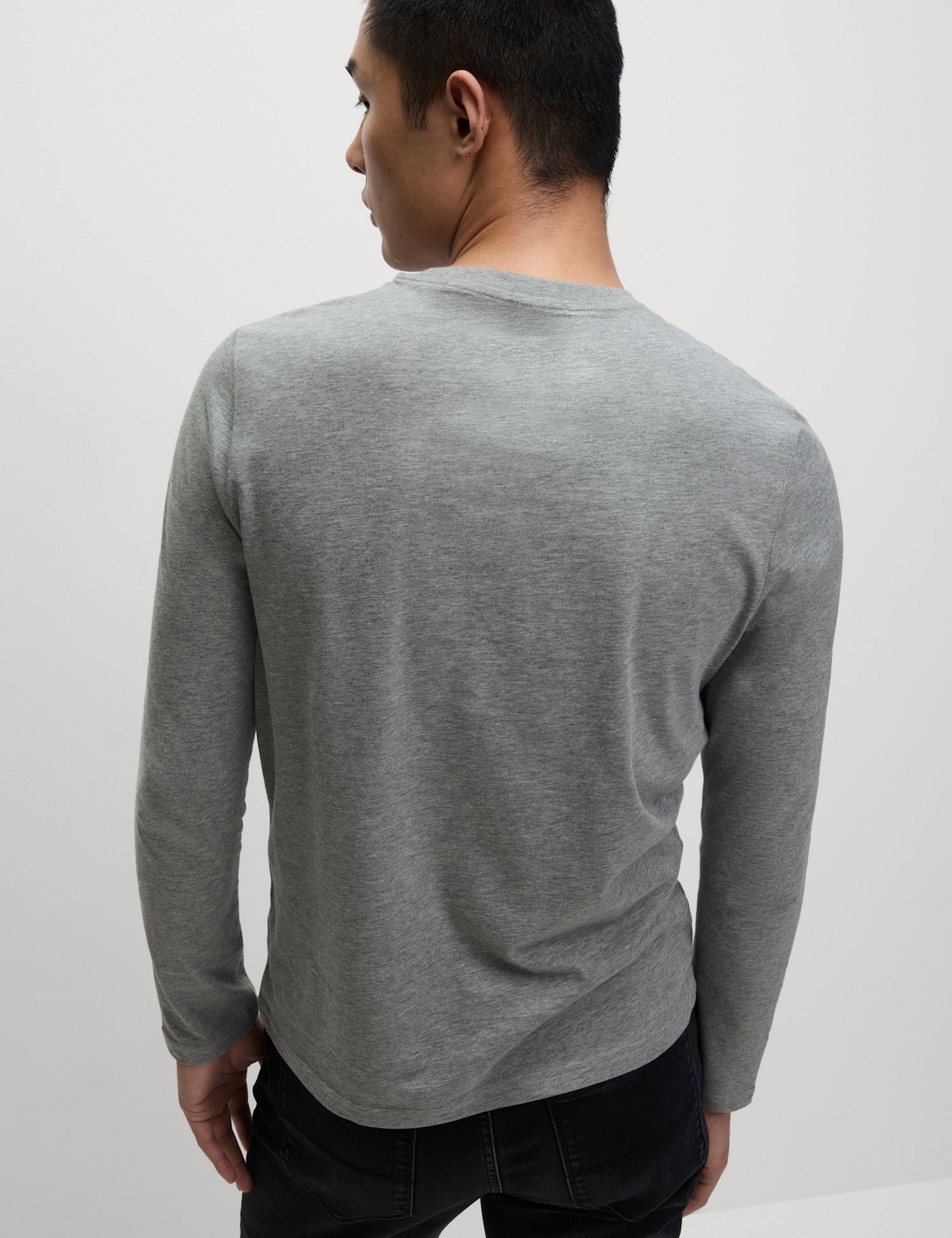 Camiseta lisa manga larga