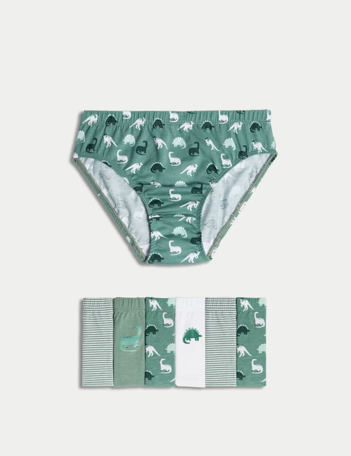 Pack de 7 briefs con diseño Dinosaurios