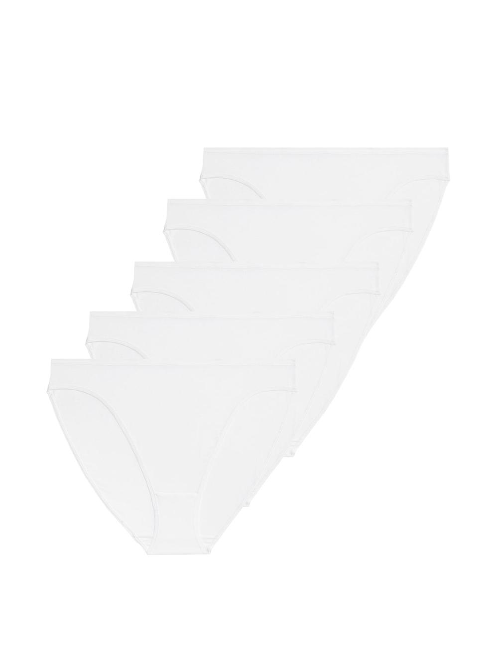 Pack x5 bragas altas algodón modal