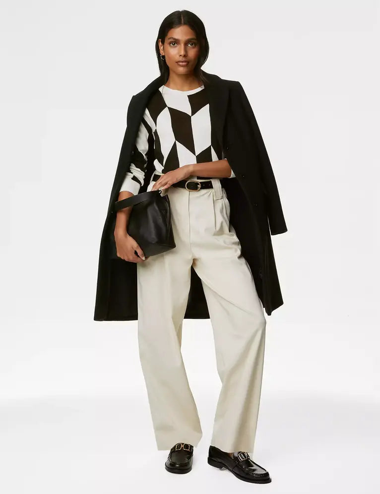 Jersey de manga larga con diseño Geométrico