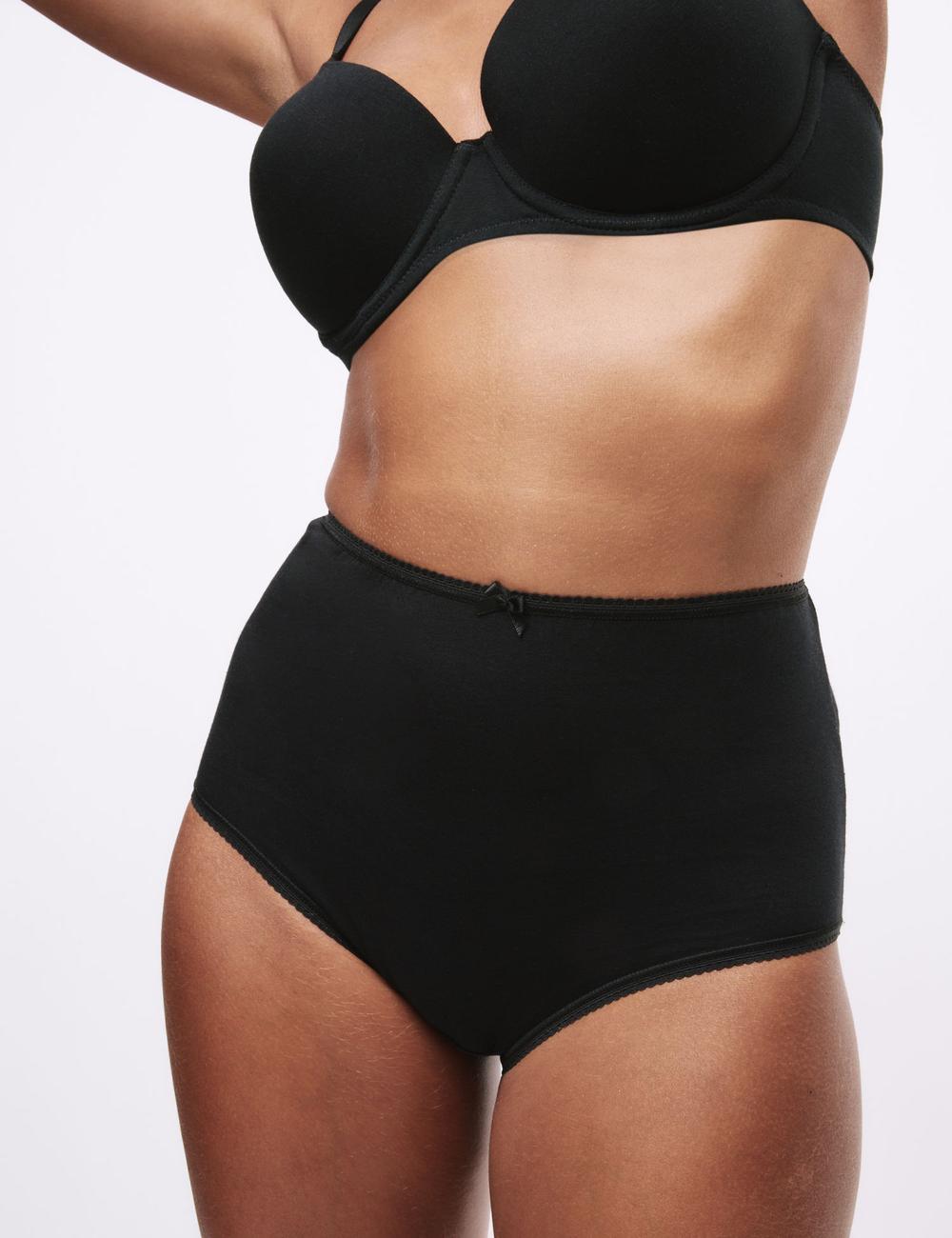 Pack x5 bragas altas lisas