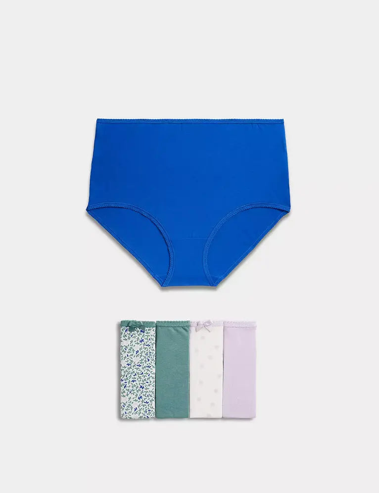 Pack 5 bragas altas diseño F.B.