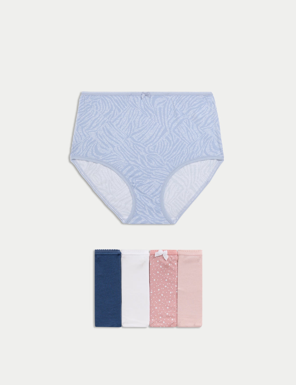 Pack 5 bragas altas diseño