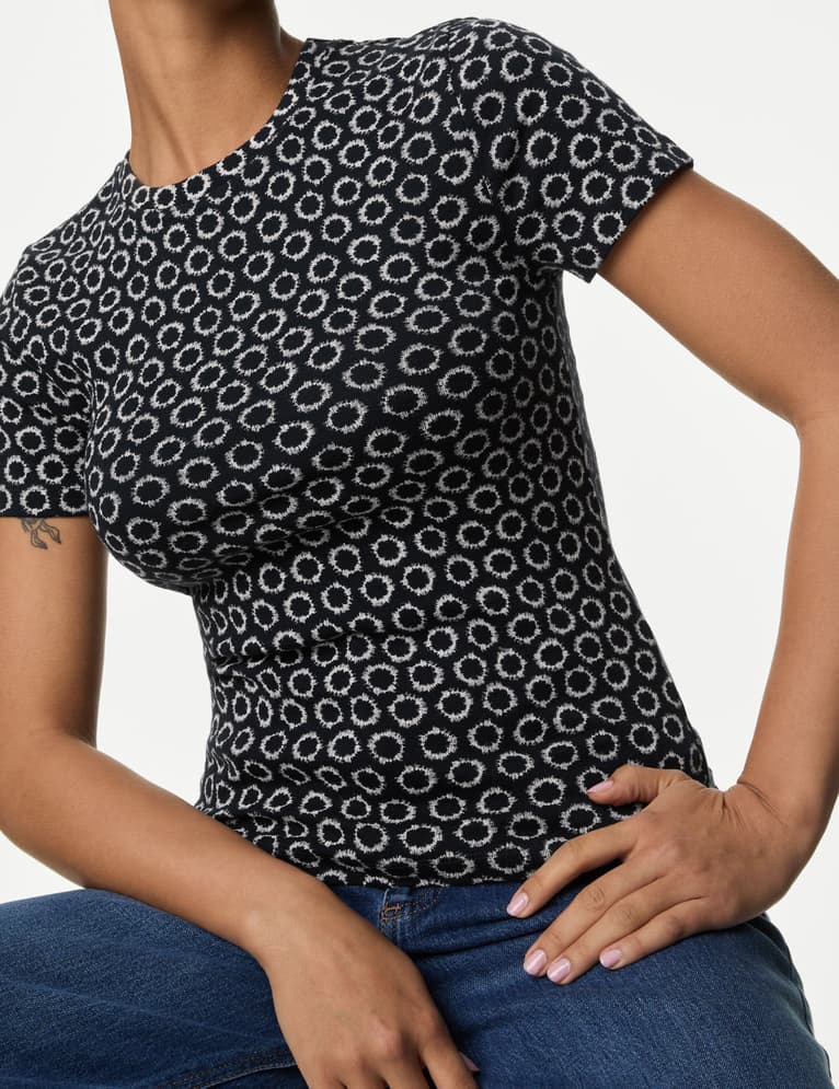 Camiseta estampada de manga corta