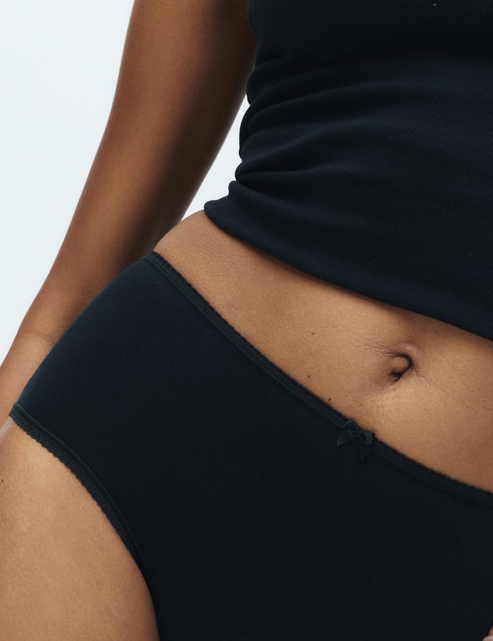 Pack x5 bragas altas lisas