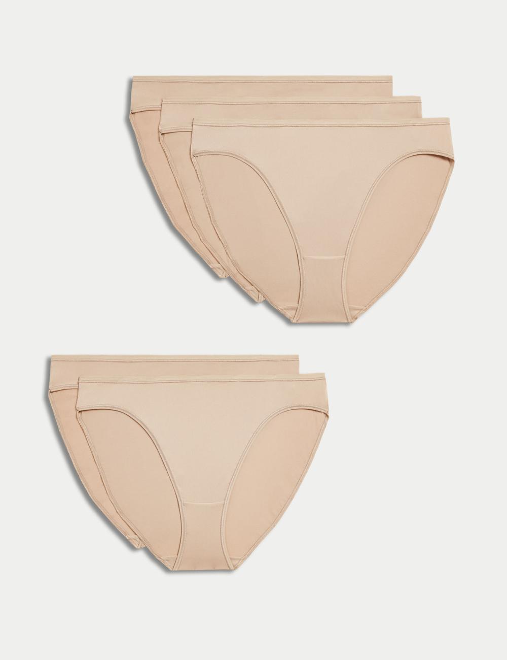 Pack x5 bragas altas microfibra