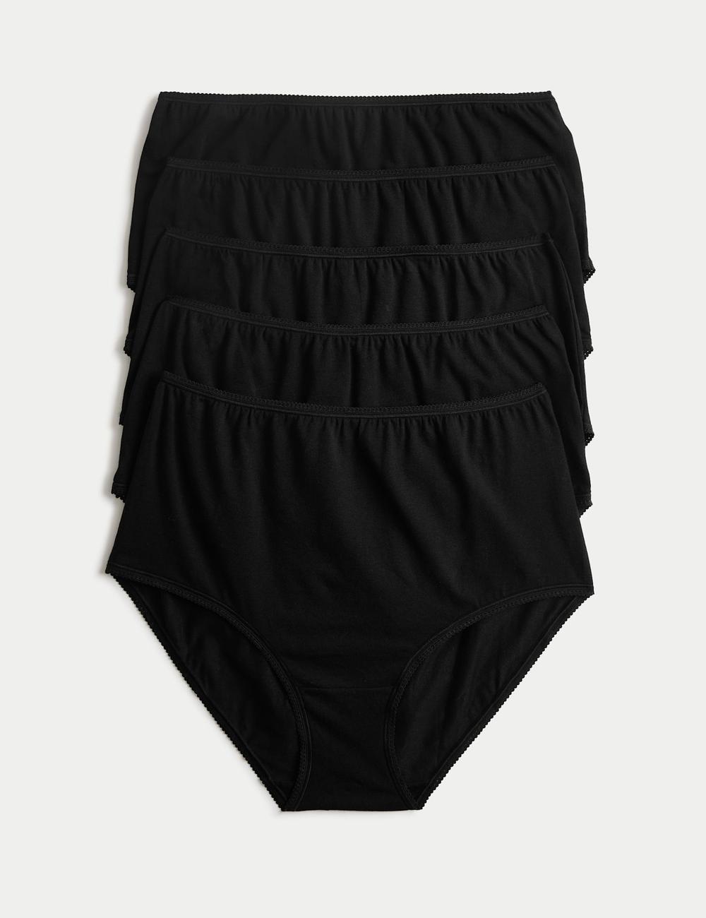 Pack x5 bragas altas lisas