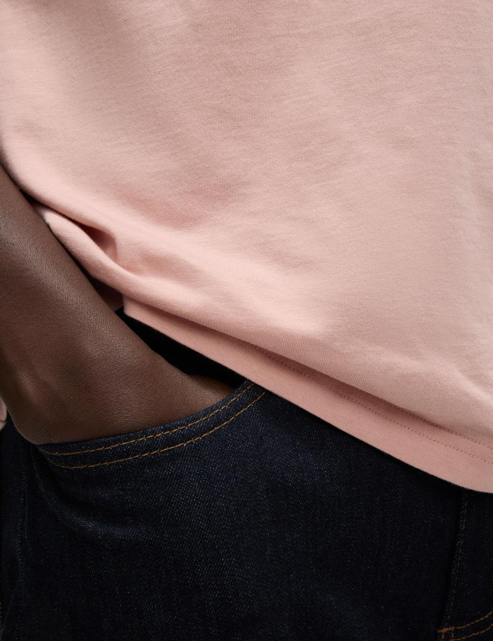 Camiseta lisa manga corta