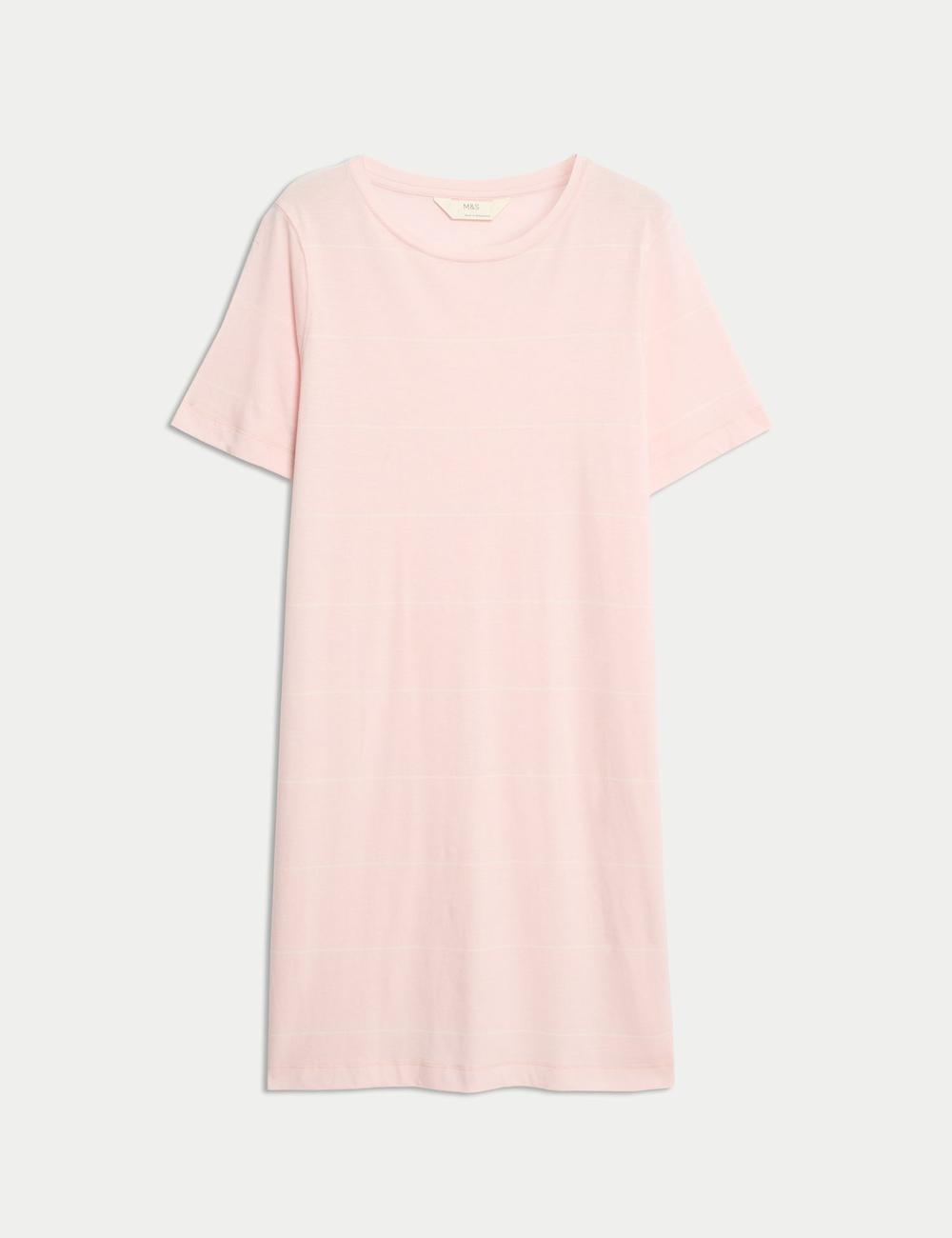 Camisola de manga corta de rayas