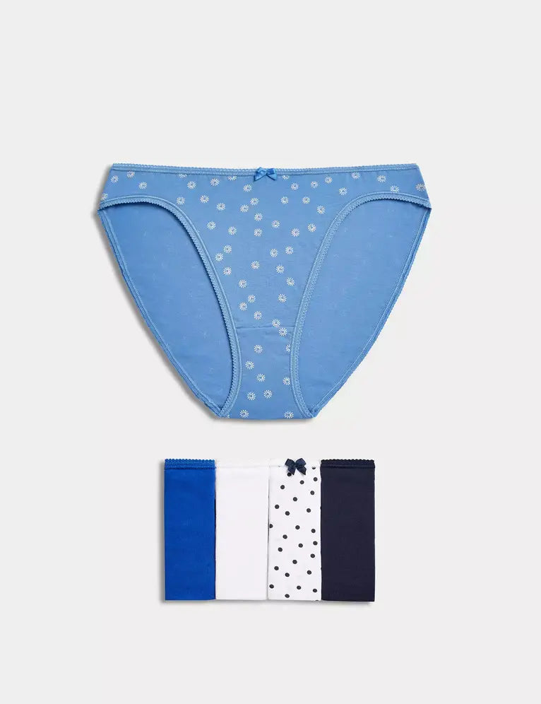 Pack 5 bragas altas diseño