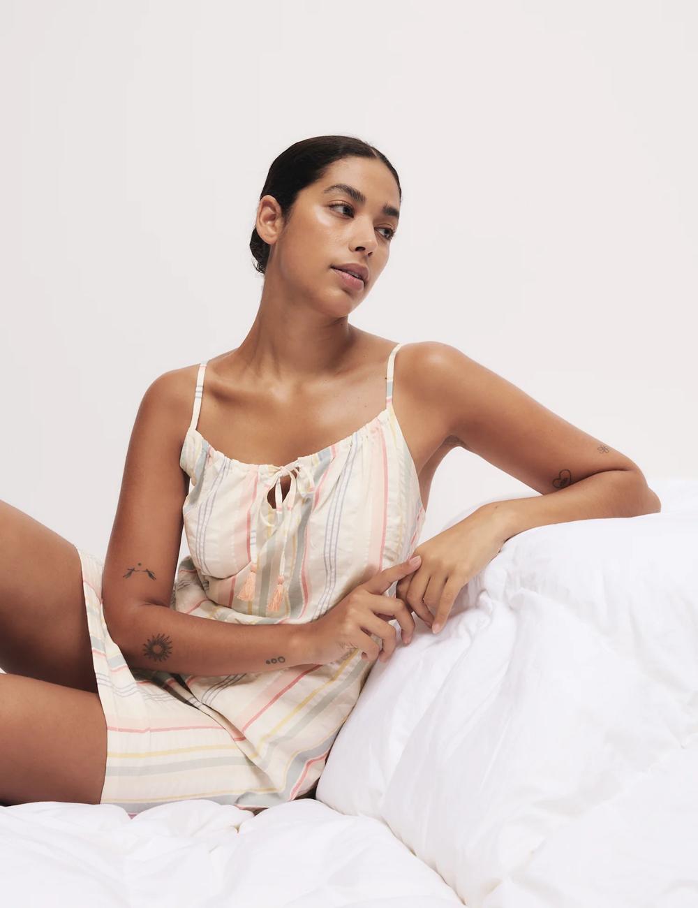 Camisola de tiros de rayas