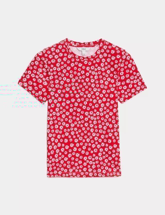 Camiseta estampada de manga corta