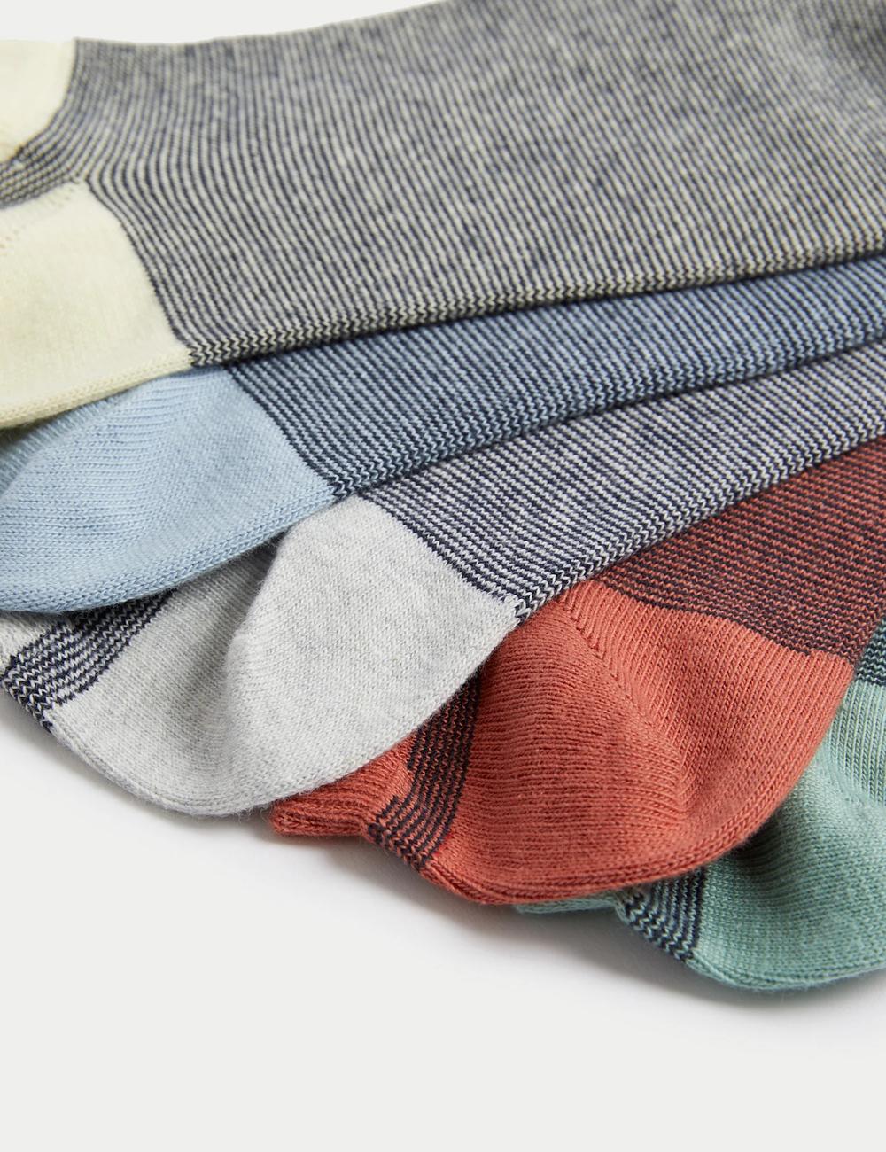 Pack de 5 pares de calcetines Trainers con ribete