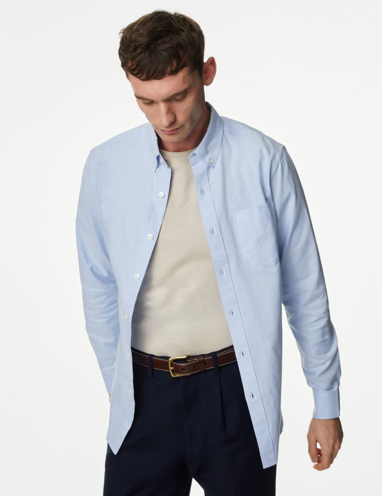 Camisa oxford de algodón