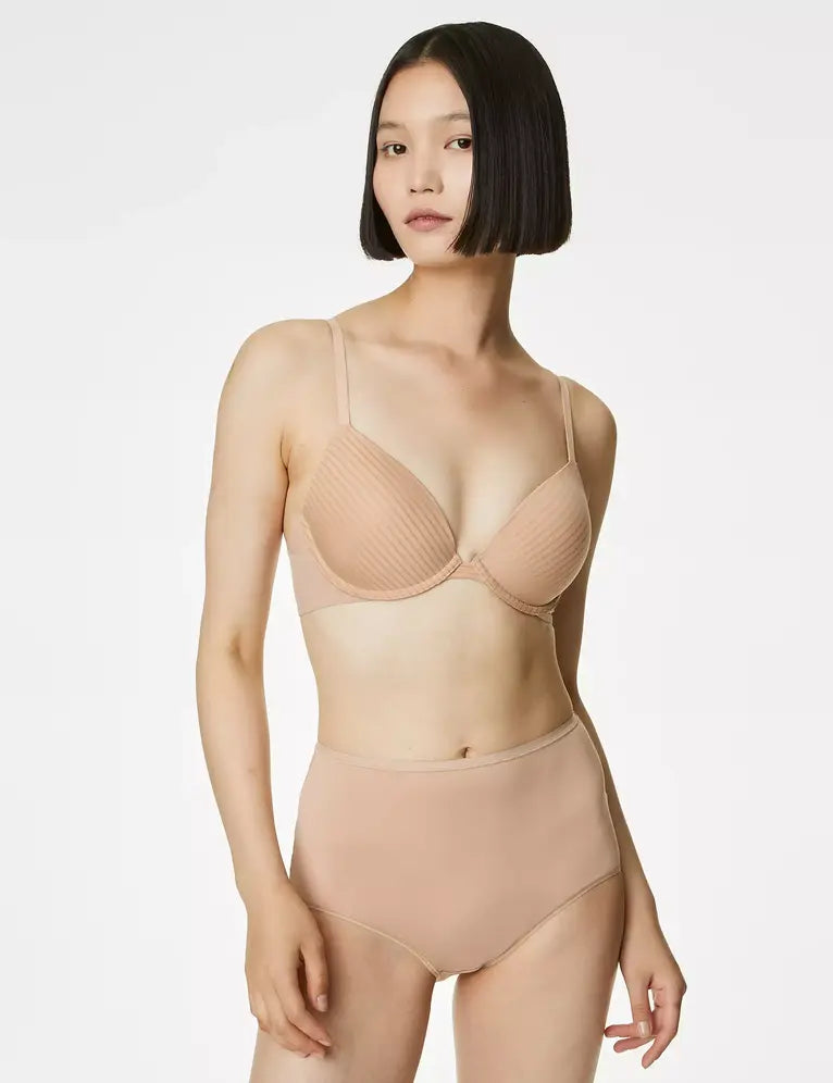 Pack 5 bragas altas borde invisible