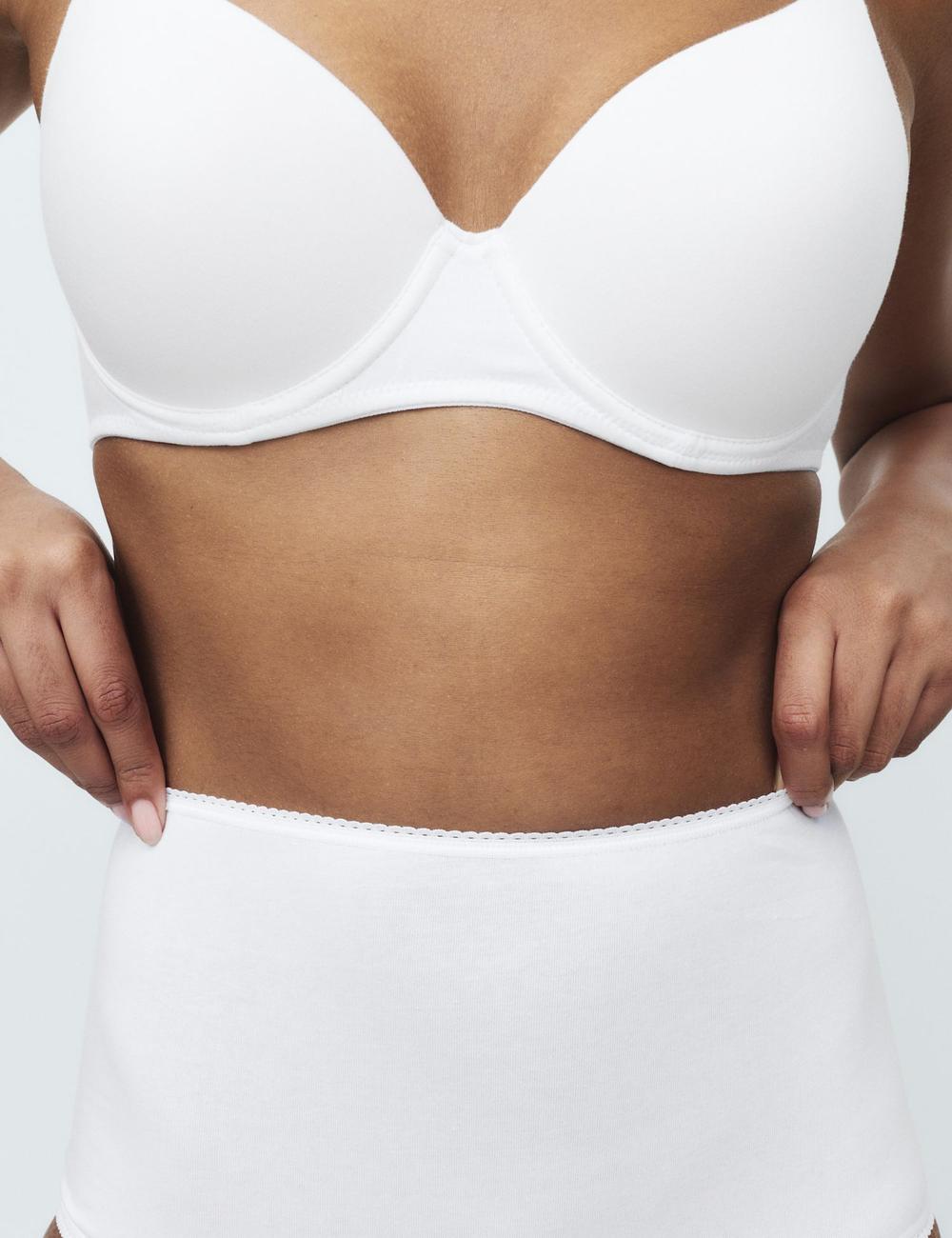 Pack x5 bragas altas lisas