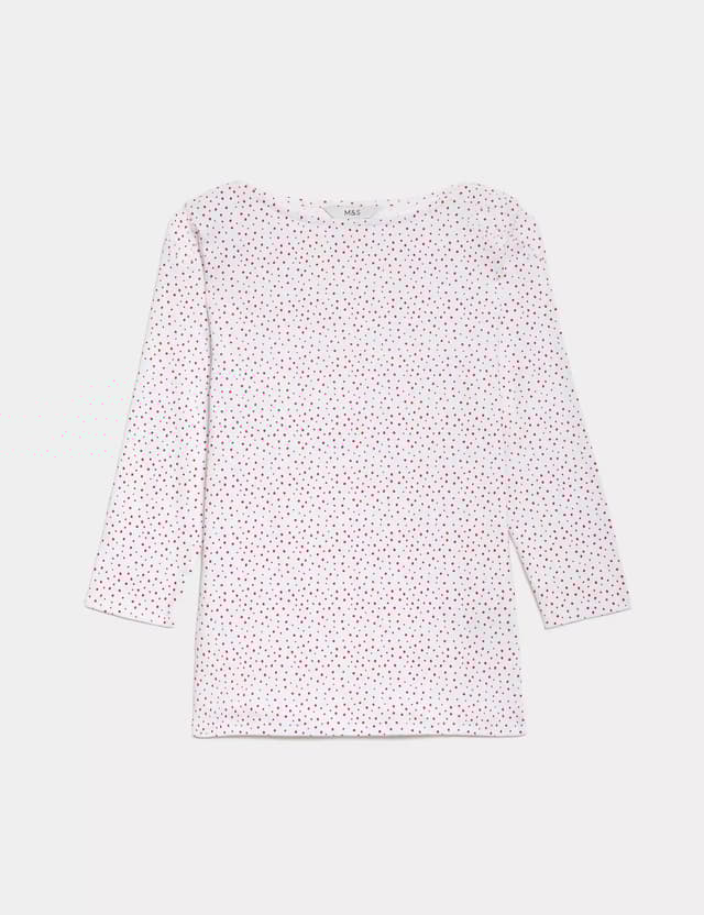 Camiseta de manga semilarga estampada