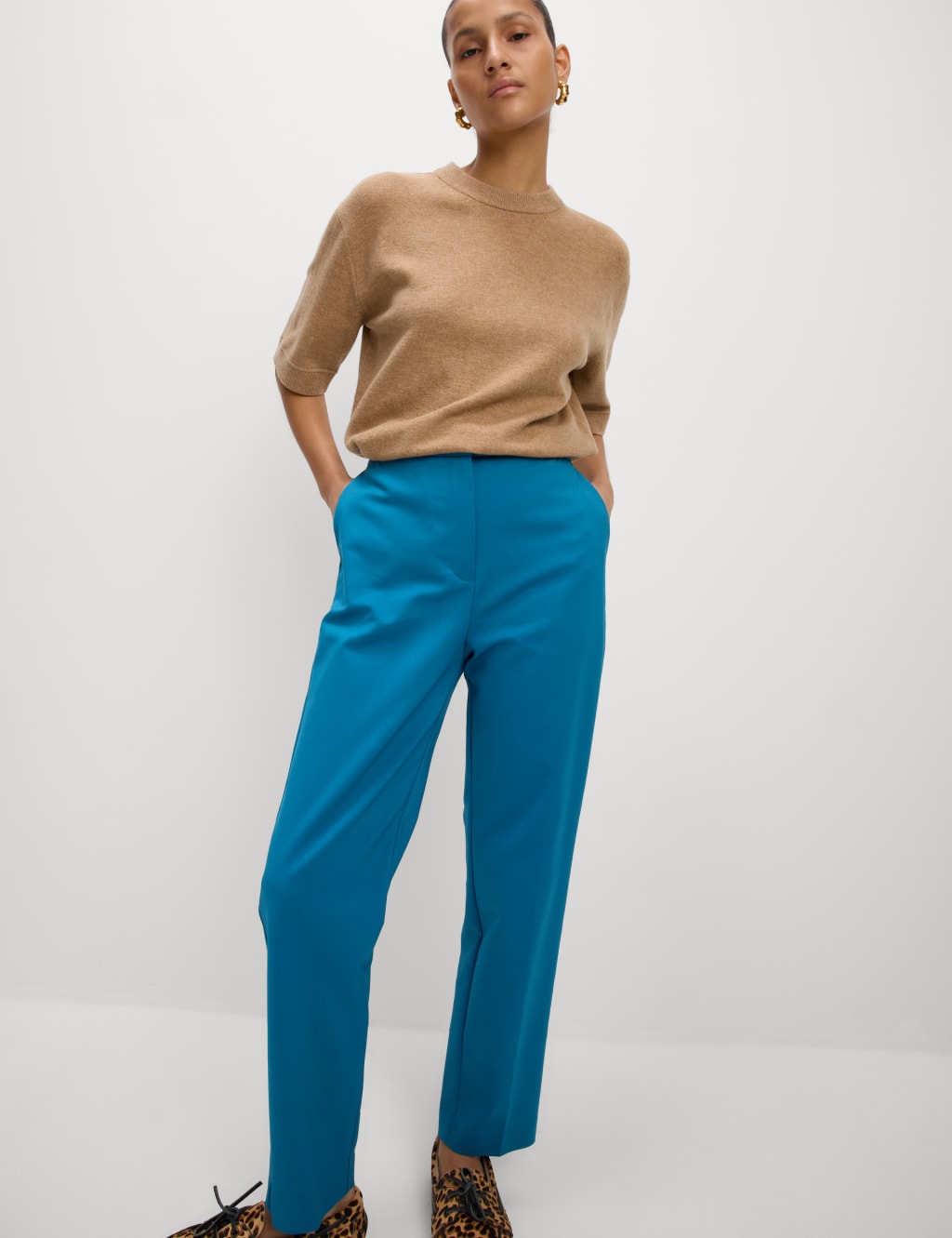 Pantalón de algodón tobillero