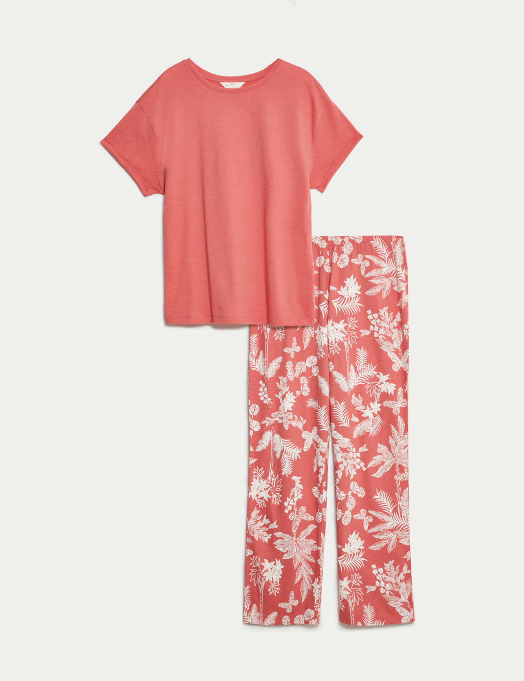 Pijama de diseño de manga corta y pantalón largo FP