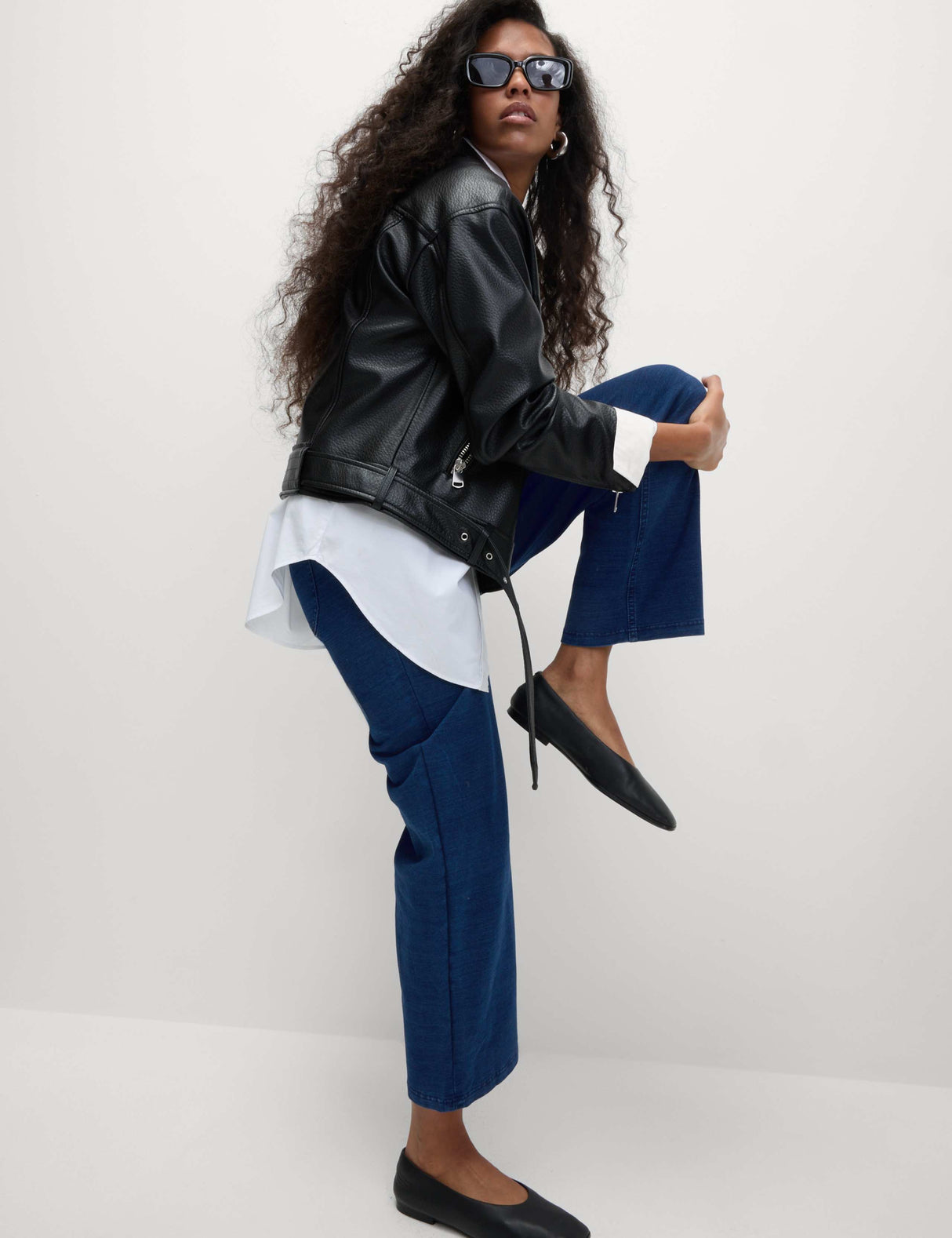 Pantalón casual jogger de corte recto