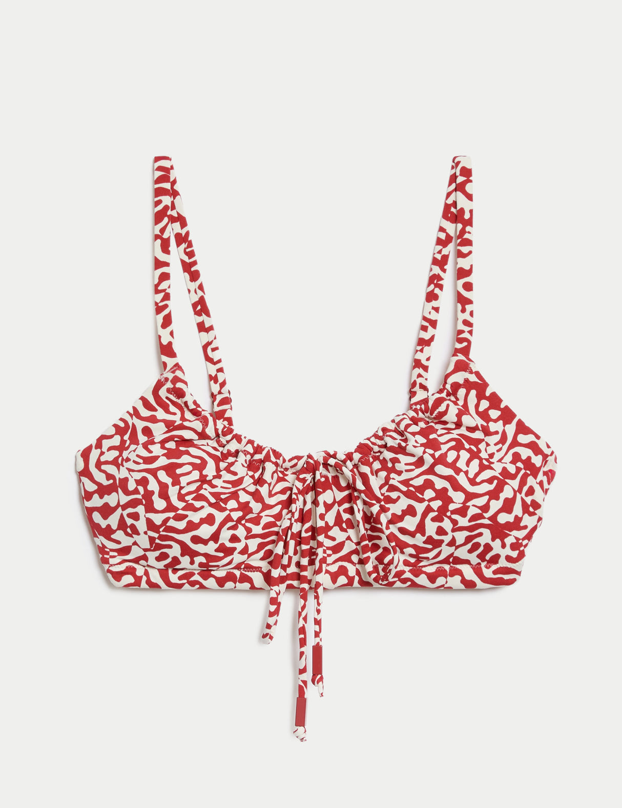 Parte alta de bikini con flores