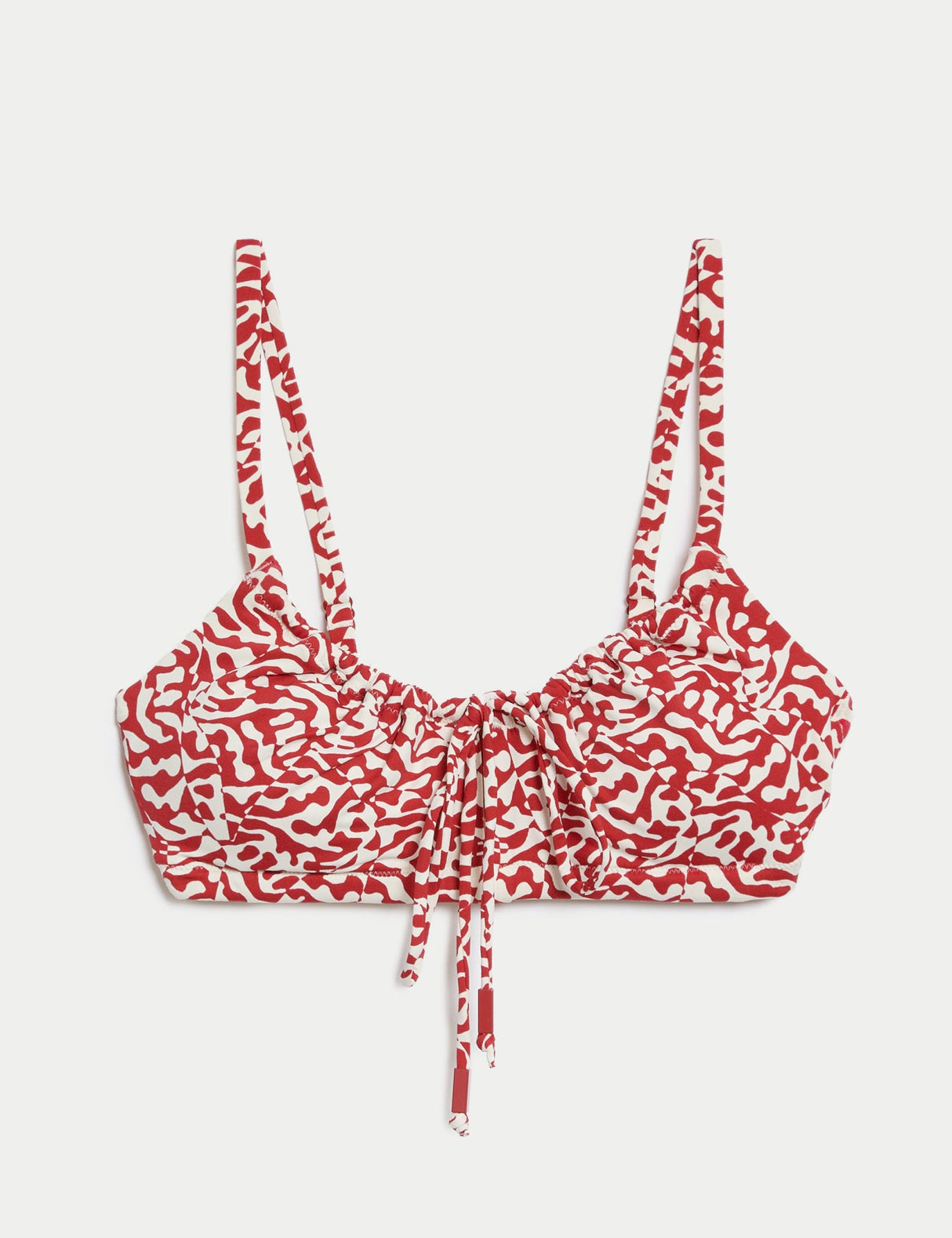 Parte alta de bikini con flores