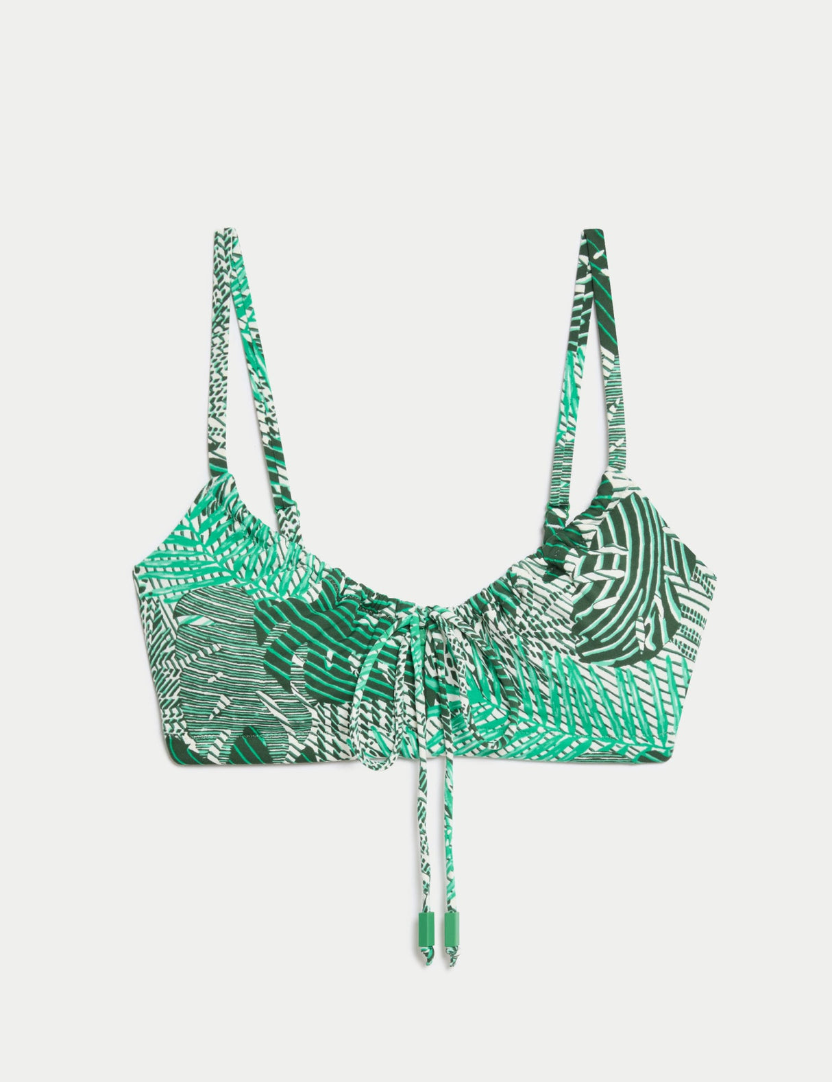 Parte alta de bikini con flores