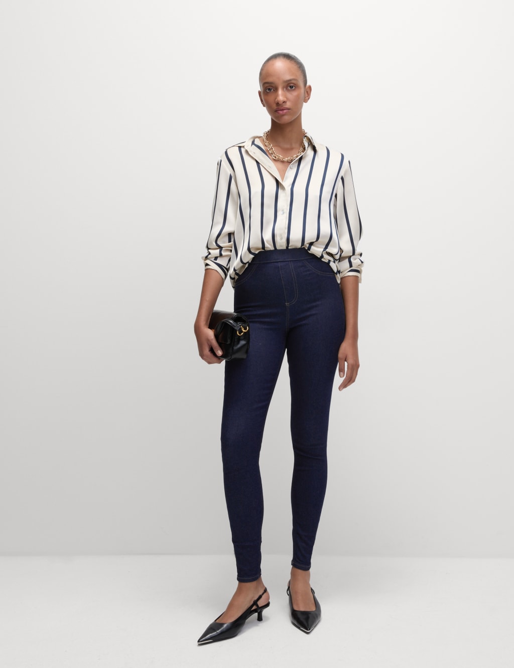 Jegging cintura alta