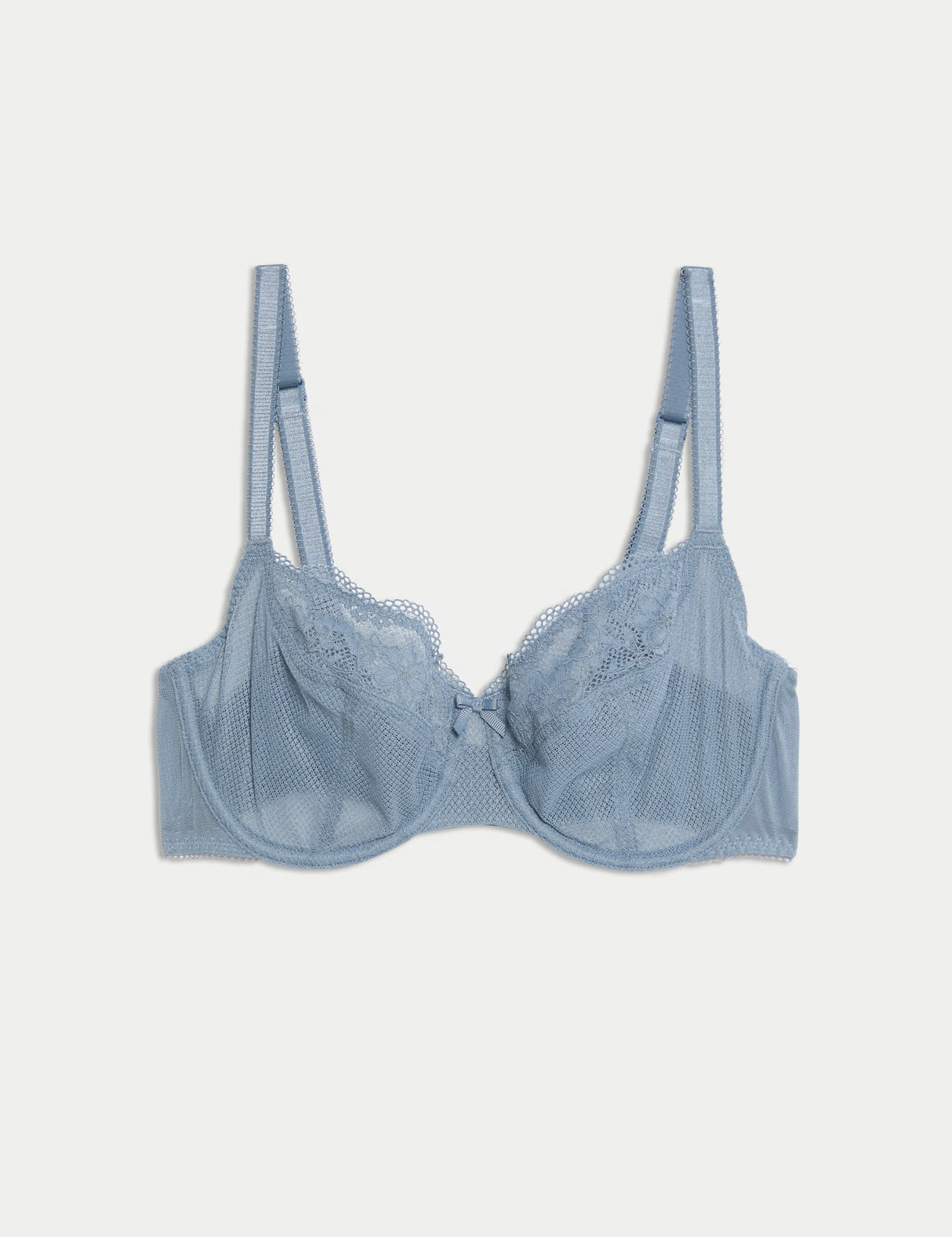 Sujetador con aro sin relleno y corte Balcony