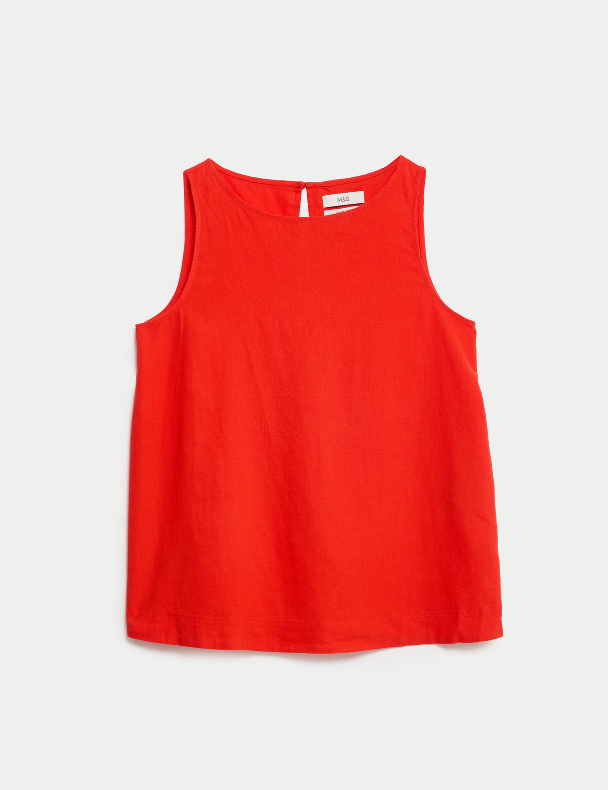 Blusa de lino sin mangas